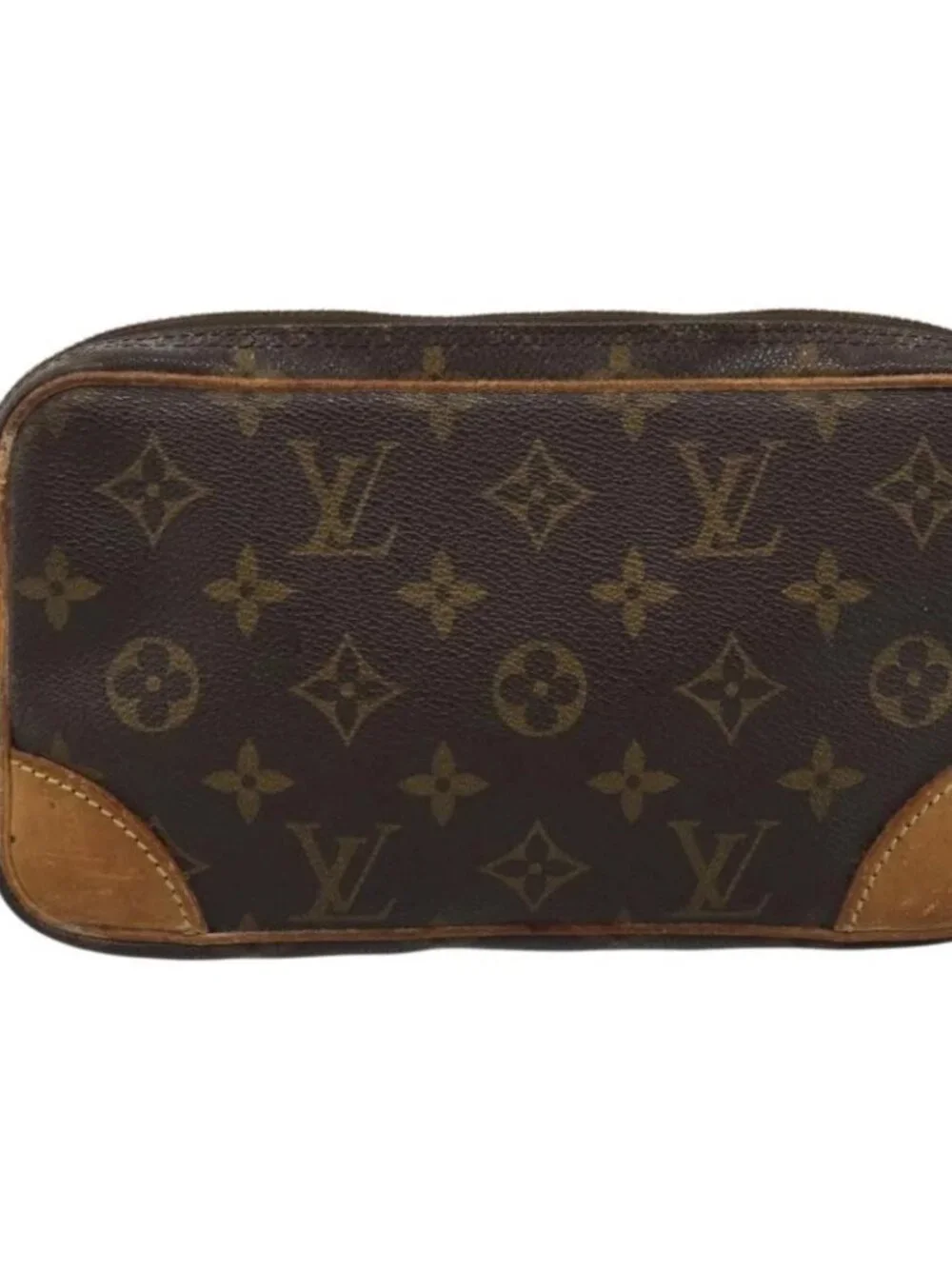 LOUIS VUITTON Monogram Marly Dragonne PM Clutch Bag M51827 LV Auth BA13571